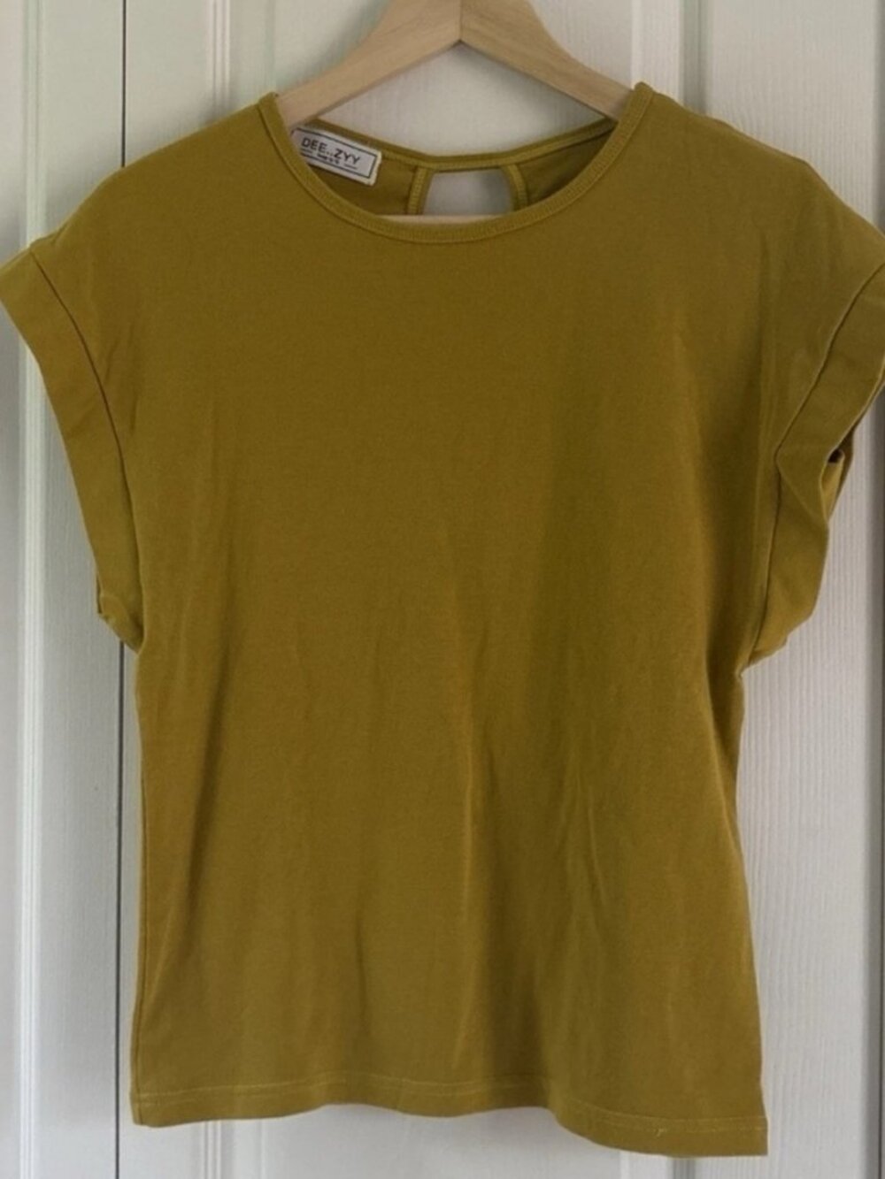 Mustard Yellow Cap Sleeve Top